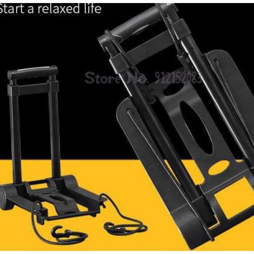 Mini Folding Shopping Cart, Grocery Cart, Portable Luggage Cart, Cargo Car, Heavy King Trolley, Student Compact Trolley