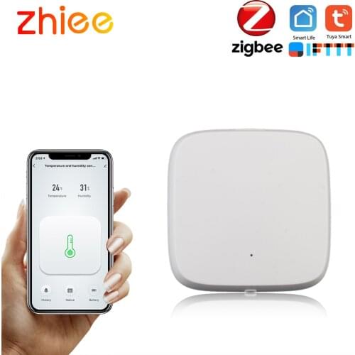 Tuya/SmartLife App ZigBee Smart Temperature And Humidity Sensor Work With Zigbee Hub Via Alexa Google Home Smart Home