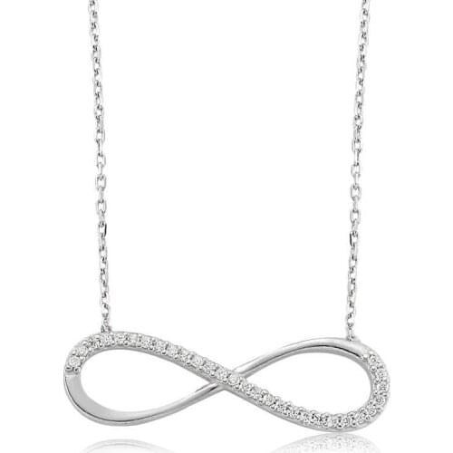Silver Infinity Ladies Necklace