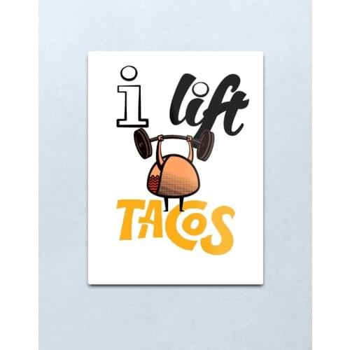 TACOS Metal Print Tin Sign Vintage Metal Wall Sign Plaque Retro Garage Shed Car