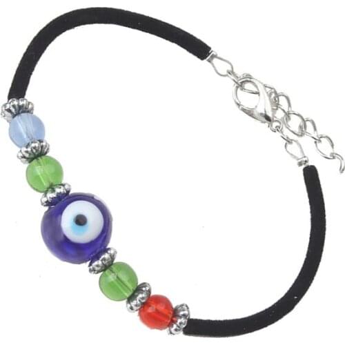 EVIL EYE 1pcs black eye bracelet 30g glass trendy fashion bracelet evil eye balck bracelet for woman man Jewelry