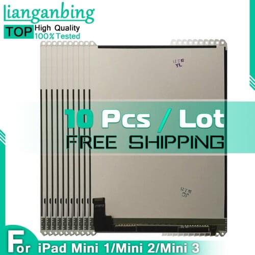 10 pcs/lot High Quality LCD For iPad Mini 1/2/3 A1489 A1490 A1491 Assembly Parts For ipad mini A1432 A1454 A1455 LCD Replacement