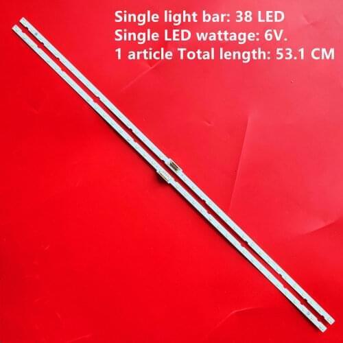 10pcs/lot LED Backlight Strip for Samsung UE49NU7670 UE49NU7140 UE49NU7100 BN61-15483A BN96-45953A 45953B LM41-00630A 00557A