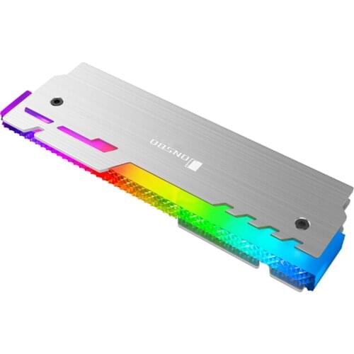 2PCS JONSBO RAM Heatsink Radiator Cooler 5V 3Pin RGB Symphony Light control Desktop Memory Cooling Heat Dissipation Pad