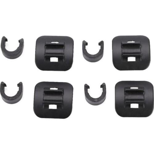 4PCS Bike Shifter Brake Cable Fixed Clamp Conversion Seat Aluminum Alloy MTB Road Bike Oil Tube Frame U Buckle Tubing Clip Guide