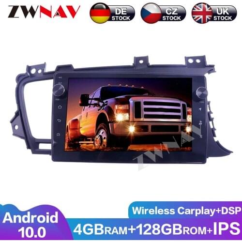 4G+128G Android10 DVD Player Cars Navigation Auto Radio Multimedia For Kia Optima K5 2011-2015 RHD GPS Head Unit DSP Audio