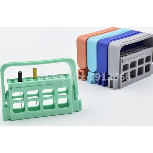 5 Pcs Endo Ruler for Root Canal Files Holes Endo Files Holder instruments endo box for diamond bur