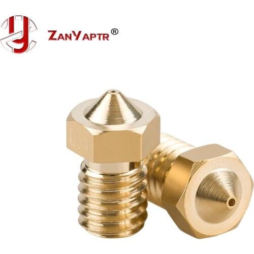 5Pcs 3D Printer Nozzle J-Head Extruder 0.2/0.25/0.3/0.4/0.5/0.6/0.8/1.0mm For 1.75/3.0mm Supplies For Extruder V6&V5