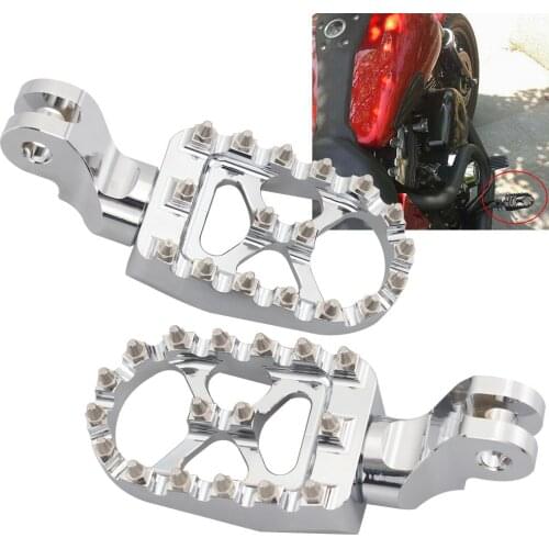 Motorcycle Accessories MX Chrome Driver Front Foot Peg Footpeg Footrest For Triumph Bonneville T100 T900 Scrambler Trunxon 1200