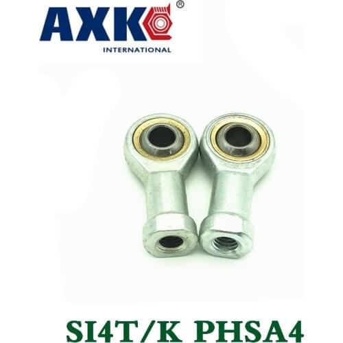 Axk 10pcs/lot 4mm Female Right Hand Thread Rod End Joint Bearing Metric Thread M4x0.7mm Si4t/k Phsa4