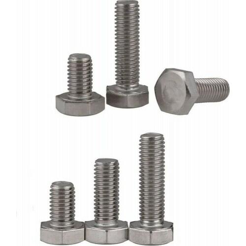 M8 M10 M12 316 stainless steel extended version full thread outer hexagon bolt