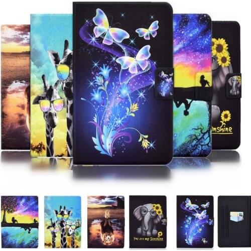 For Kindle Paperwhite 4 3 2 1 Case PU Leather Silicone Bright Painted Pattern for New Kindle Paperwhite 10th PQ94WIF 2018 Cover