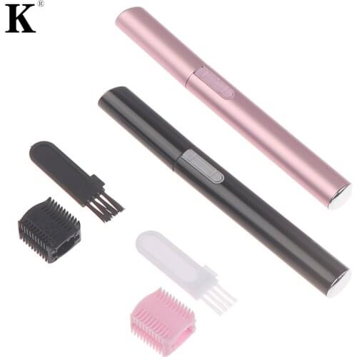 2 Colors Practical Electric Face Eyebrow Scissors Hair Trimmer Mini Portable Women Body Shaver Remover Blade Razor Epilator