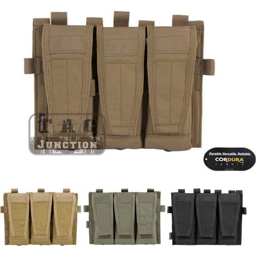 Emerson CP Style Tactical AVS Triple Magazine Pouch For Rifle M4 M16 AR15 5.56 .223 Hook & Loop Detachable Flap Ammo Mag Holder