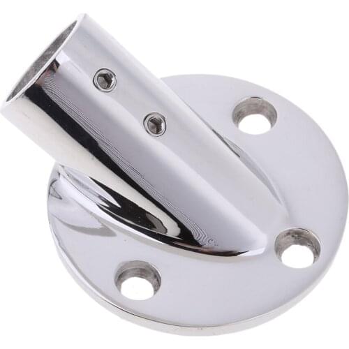 Boat Hand Rail Fitting 30 Degree Round Base 316 Stainless Steel