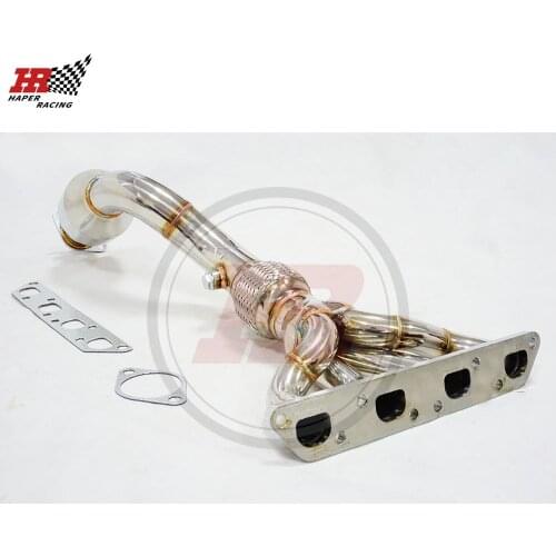 HAPER RACING Stainless Steel 304 Exhaust Catalytic Converter Header For R50 R52 R53 MINI COOPER S