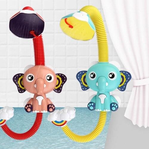 Cute Elephant Shape Children Faucet Shower Electric Water Spray Baby Bath Toys Children Gift