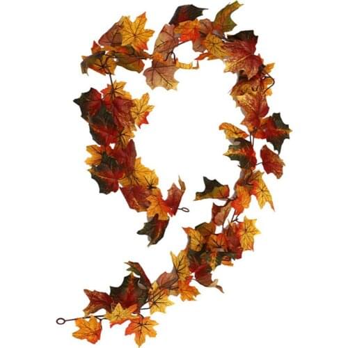 Artifical Flower Artificial Leaf Slick Cloth Festival Supplies 175cm Autumn Home Decoration Simulation Rattan