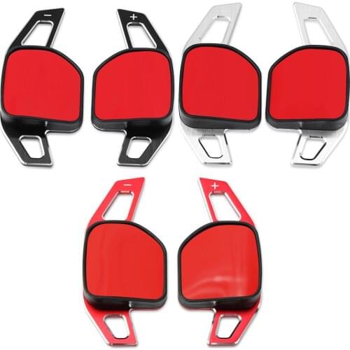 For AUDI A3 S3 A4 S4 B8 A5 S5 A6 S6 A8 R8 Q5 Q7 TT DSG Car Steering Wheel Extension Shifters Shift Aluminum Shift Paddles 2pcs