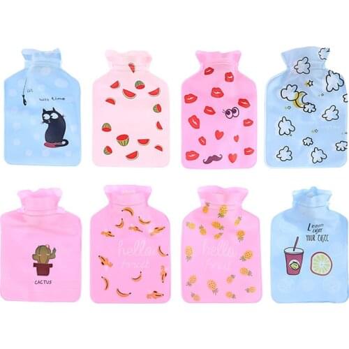 Mini Small Cartoon Portable Hot Water Bag Water Injection Storage Bag Hand Warm Water Bottle Cute Hot Water Bottles 9 styles