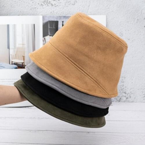 New Unisex Cotton Bucket Hats Summer Sunscreen Panama Hat Beach Sun Fishing boonie Hat Suede Ear Protector Fisherman Bucket Caps