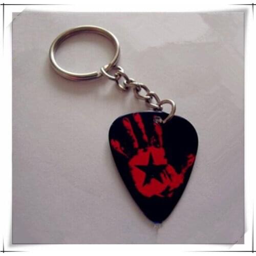Guitar Lover Gift wholesale custom guitar pick key ring free design online