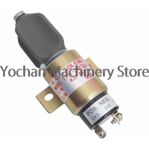24V Diesel Engine Stop Solenoid 386-4274 for Caterpillar Lonking Kato Mitsubishi E200b E320 HD700 Shutdown Valve