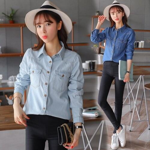 Женские голубые рубашки Suharybo China At AliExpress