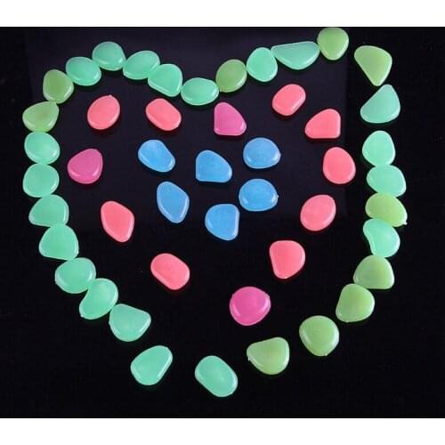 Glow Pebbles Luminous Stones Glow Home Fish Tank Garden Decoration Luminous Glowing In The Dark Accessory for Gift
