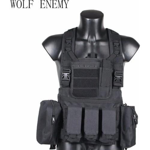 RRV Tactical Vest, Molle Vest, 600D Nylon, Airsoft Tactial Gear Colete Tatico, Black, Tan, OD Green, Woodland, CP, ACU