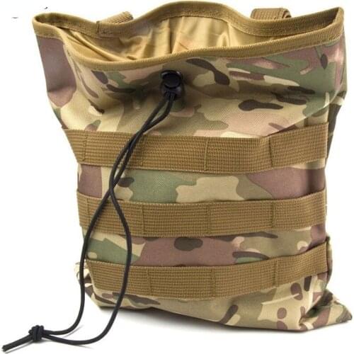 SINAIRSOFT Large Capacity Military Tactical Molle Belt Airsoft Paintball Hunting Magazine Pouch Dump Drop Reloader