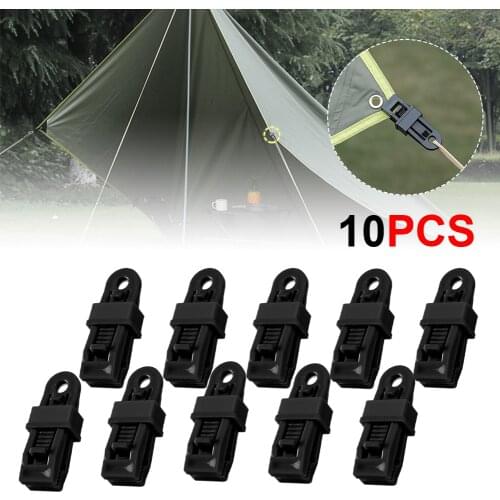 Tent Clip Plastics Heavy Duty Windproof Awning Clamp Outdoor Camping Large Canopy Hook Tent Alligator with Barb Clip Tent Grip
