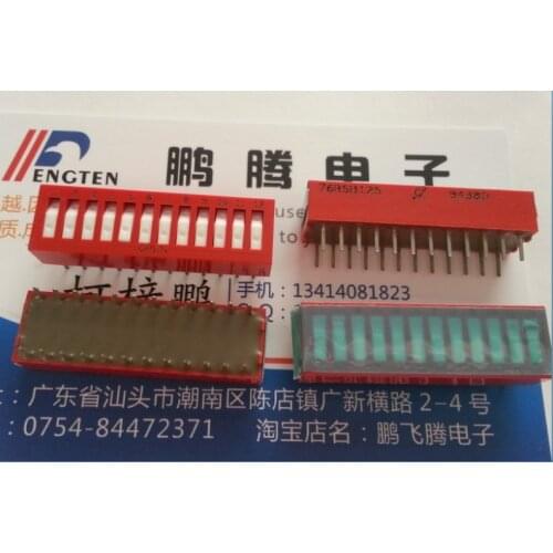 1PCS 76RSB12S Imported original United States in-line 12P code switch 12-bit key type code switch 2.54m spacing