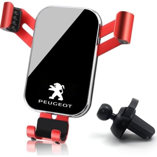 1Pcs Car Styling ABS Gravity Car Phone Holder Accessories For Peugeot 206 207 208 301 307 308 406 407 408 508 607 2008 3008 5008