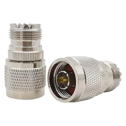 1Pcs N Male to UHF Female SO239 Connector RF Coaxial Cable Adapter N Plug to UHF Jack Converter For WiFi Router Antenna