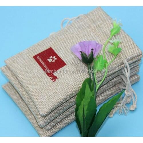 100pcs/lot CBRL jute bags, jute pouch, linen pouch for accessories/grains/beans,Various colors,size customized,wholesale