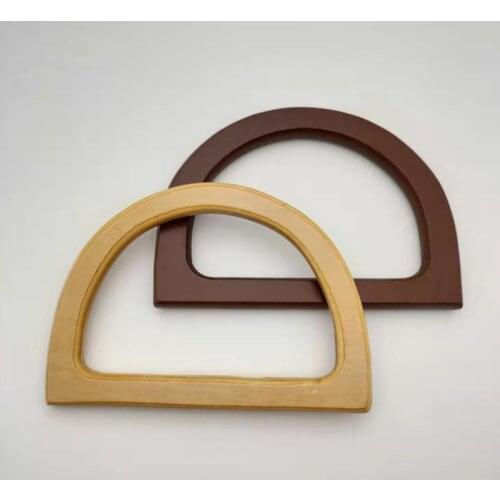 2 Pcs Women Bag High Quality Wooden Handle Replacement for DIY Making Purse Handbag Tote Bag Accessories Purse