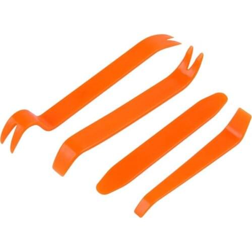 4Pcs Auto Car Radio Door Clip Panel Trim Dash Audio Removal Kit Repair Hand Pry Tool