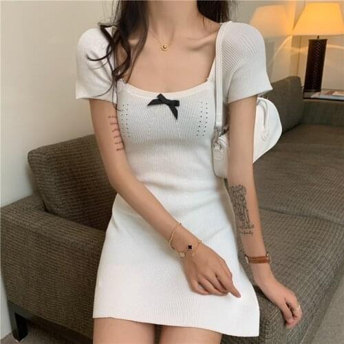 BADAWEN Summer Knitted Dresses