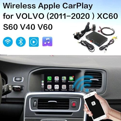 Wireless Apple Carplay volvo Android Auto interface Decoder For volvo XC60 S60 V40 V60 volvo Carplay