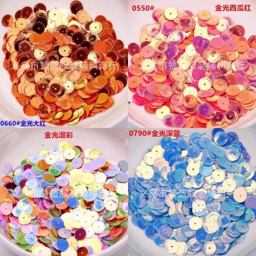 DIY sequins bright golden light 10mm chrysanthemum beads shoes clothing hats decoration materials wedding accessories