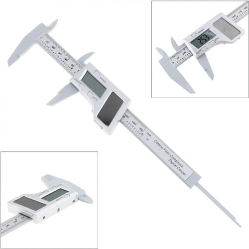 0-150mm Mini Solar Electronic Digital Vernier Caliper 0.1mm Accuracy and Solar Panels for Inner / Outer Diameter Depth Measuring