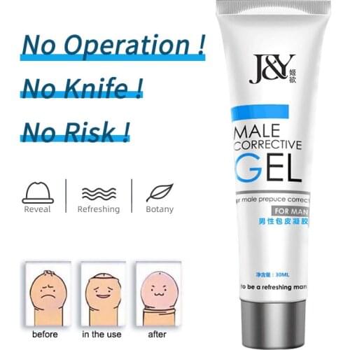 Male Foreskin Phimosis Correction Care Gel Penis Head Physical Prepuce Improve Liquid Sex Shop for Man Natural Plant Essence Gel