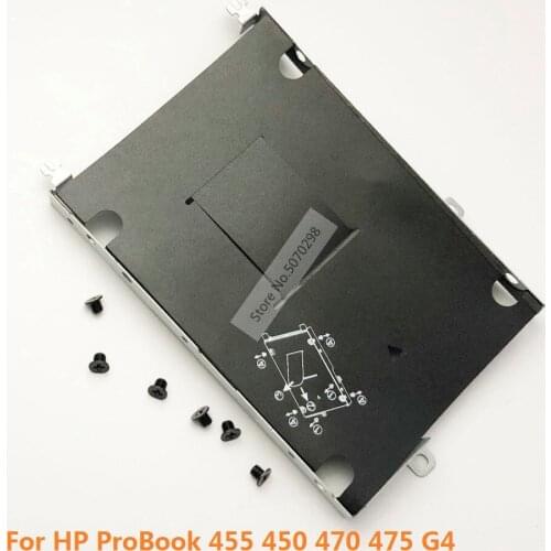 SATA Hard Disk Drive HDD SSD Caddy Frame Tray Adapter Bracket with Screws for HP ProBook 450 455 470 475 G4