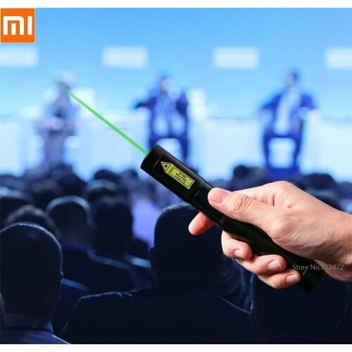 Xiaomi deli High Power Single point laser pointer 200M Pointer Burning Presenter Remote Lazer Safety Lock for Office Learning