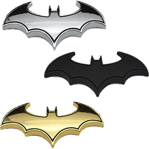Bat 3D Chrome Metal Motorcycle Auto Car Logo Sticker Emblem Badge Tail Decals