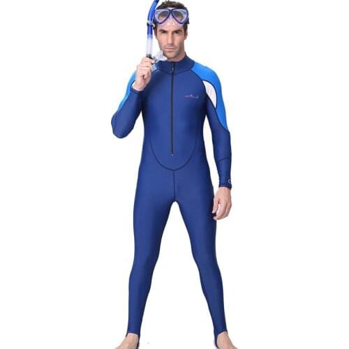 Men Snorkeling Surfing Scuba Diving One-piece Full Body Wetsuit Swim Suit Sports Wetsuit Jacket Zipup #W
