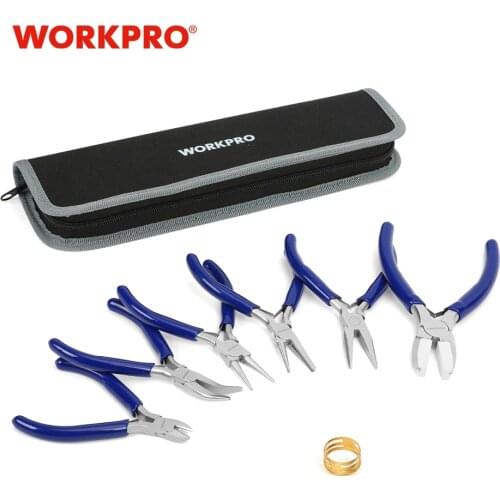WORKPRO 7PC Mini Pliers Jewelry Plier Set Diagnoal Pliers for Jewelry