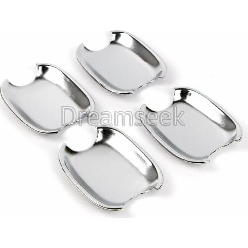 For 2009-2013 Audi Q5 2008-2011 A4 B8 S4 A5 Chrome Door Handle Bowl Cavity Cover Trim