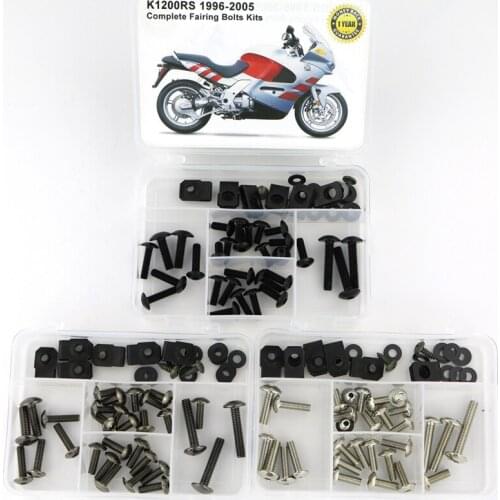 Fit For BMW K1200RS 1996-2005 Motorcycle Complete Full Fairing Bolts Kit Screws Fairing Clips Speed Nuts Steel